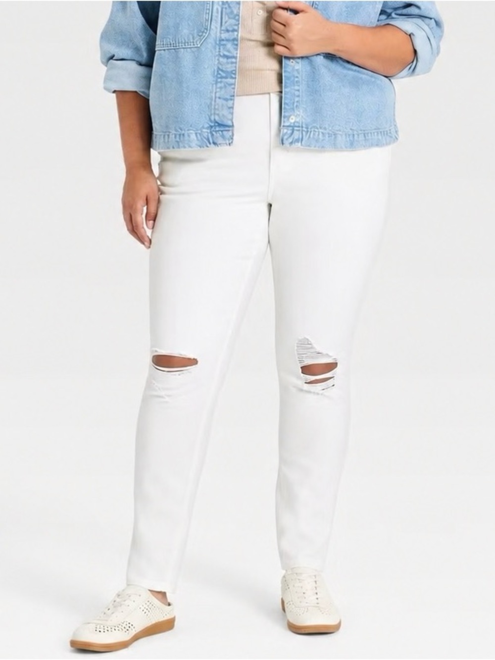 ‘ Universal Thread ’ White High Rise Skinny Jeans size 16